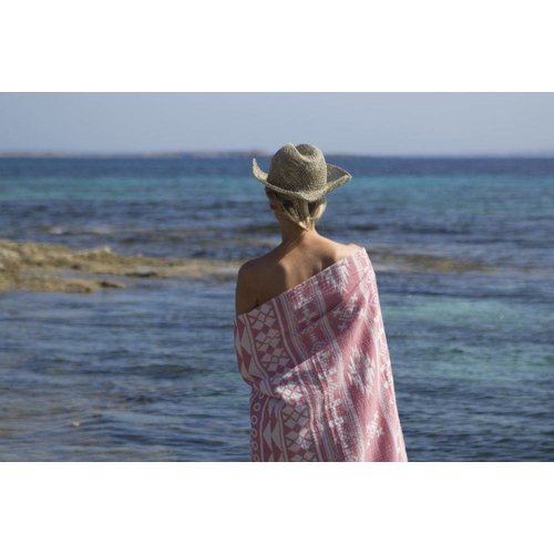 Call it Fouta! hamamdoek Aztec soft red Call it Fouta! hamamdoek Aztec soft red