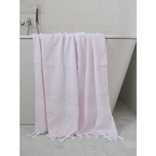 Ottomania hamamdoek met badstof roze Ottomania hamamdoek met badstof roze