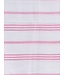 Ottomania hamam handdoek wit met sorbetroze strepen 100x50cm