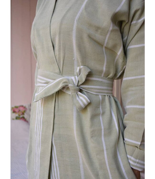 hamam badjas lichtgroen