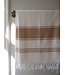 Ottomania hamamdoek Honingraat camel 170x100cm
