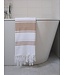Ottomania hamamdoek Honingraat camel 170x100cm