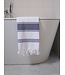 hamamdoek Honingraat donkerpaars 170x100cm