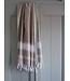 hamamdoek Honingraat grijsbeige 170x100cm