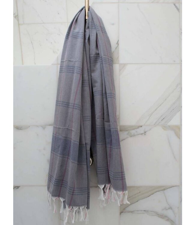 organic hamamdoek biokatoen donkergrijs 170x100cm