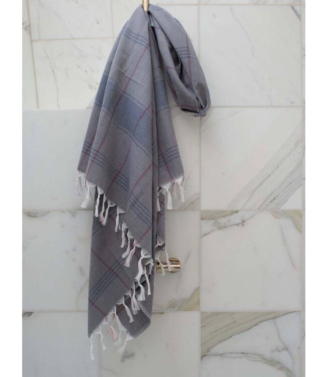 organic hamamdoek biokatoen donkergrijs 170x100cm