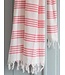 biologische hamamdoek XL zuurstokroze 210x100cm