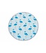 Roundie Gypsy Flamingo blue fringe diameter ca. 175cm