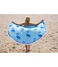 Roundie Gypsy Flamingo blue fringe diameter ca. 175cm