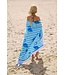 Roundie Gypsy Flamingo blue fringe diameter ca. 175cm
