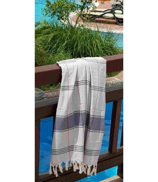 organic hamamdoek biokatoen lichtgrijs 170x100cm