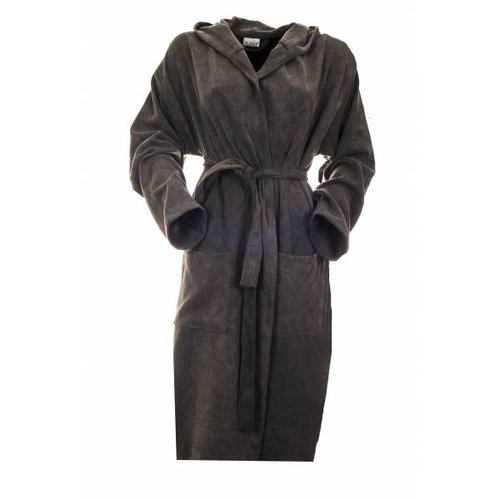 Hamams own Sauna badjas Stone anthracite denim Hamams own Sauna badjas Stone anthracite denim