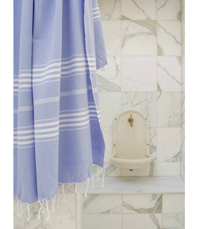 hamamdoek XL lavendelblauw 210x100cm