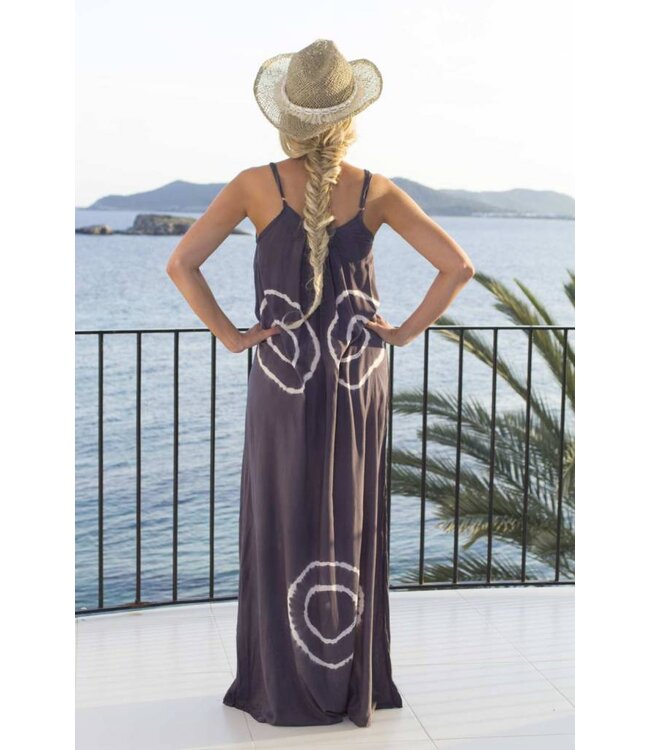 maxi dress strandjurk Batik gray