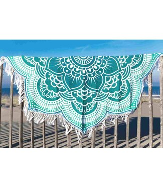 Call it Fouta! Strandlaken Roundie Gypsy Star Flower turquoise