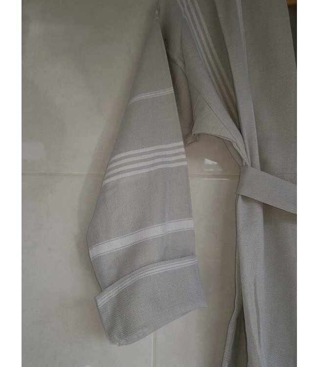 Hamam badjas lichtgrijs