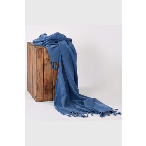 Hamams own hamamdoek Stone denim blue 180x90 Hamams own hamamdoek Stone denim blue 180x90