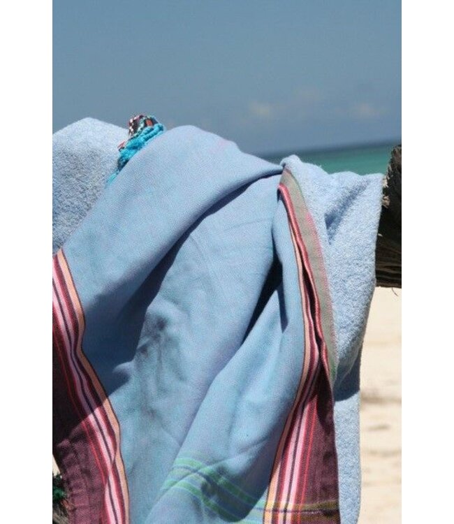 kikoy kinder strandlaken Nyanza turquoise 125x65cm