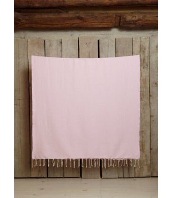 hamamdoek Honeycomb soft pink 200x100cm