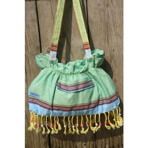PURE Kenya kikoy beach baggie green PURE Kenya kikoy beach baggie green