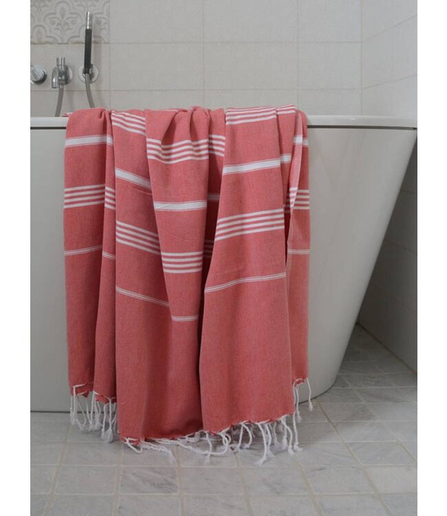 hammam strandlaken steenrood 220x160cm