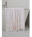 hamamdoek met badstof perzik 170x95cm
