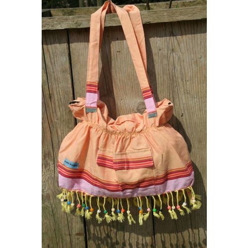 PURE Kenya kikoy beach baggie sweet orange PURE Kenya kikoy beach baggie sweet orange