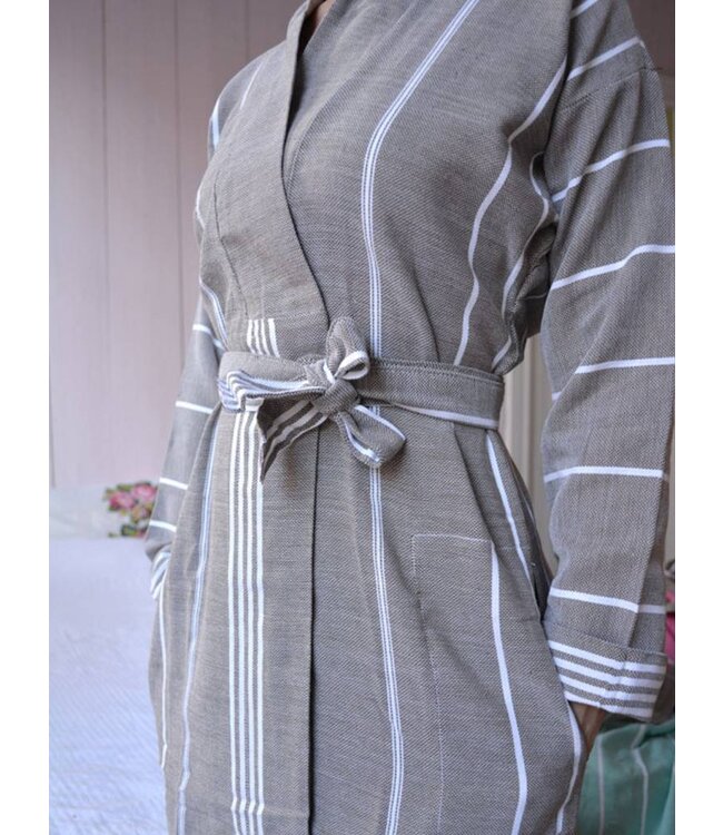 hamam badjas donkergrijs