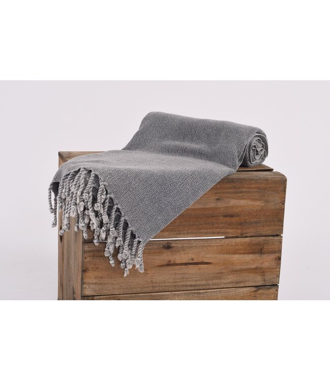 hamamdoek bamboe silver