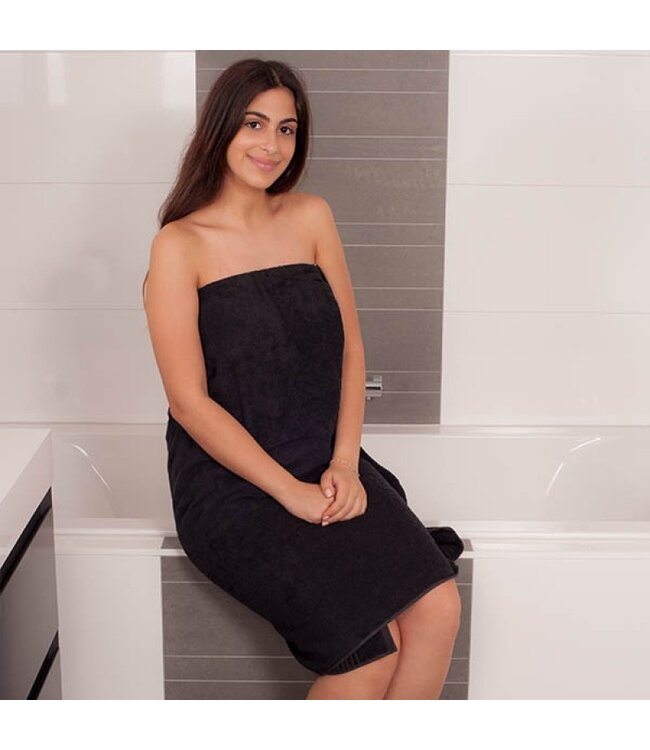 bamboe sauna handdoek xxl grijs 200x90cm