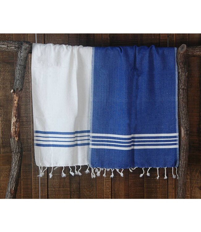 hamamdoek Krem Sultan XXL royal blue 220x170cm