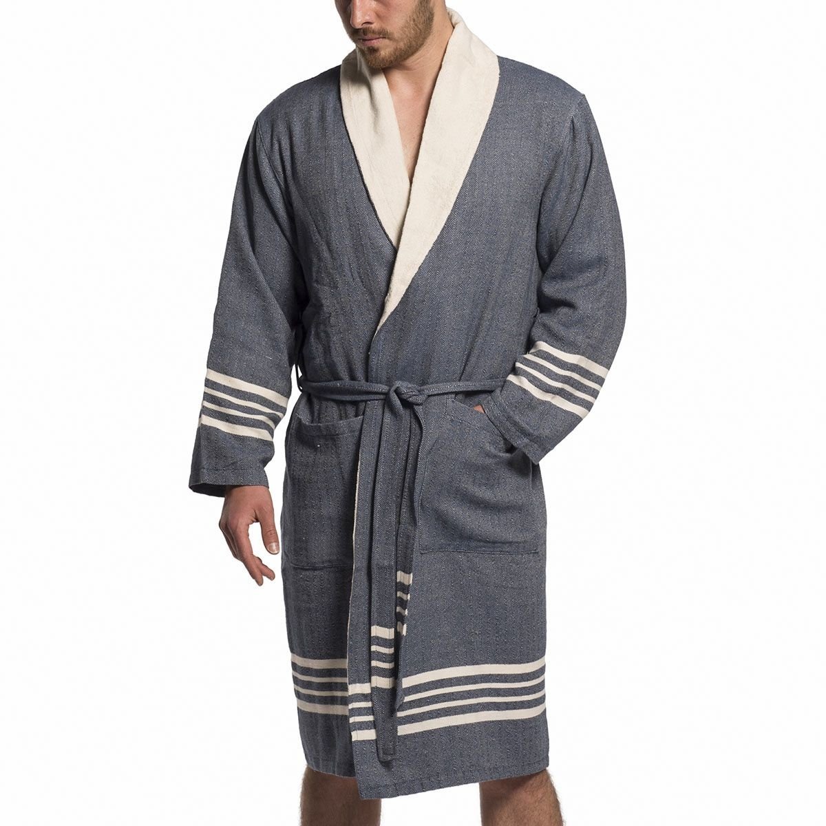 landen decaan jacht Omhul jezelf in deze heerlijk zachte badstof badjas. Ideaal voor sauna -  Hamamdoeken.com