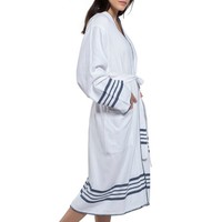 hamam badjas Krem Sultan kimono white navy