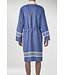 gevoerde hamam badjas Krem Sultan royal blue