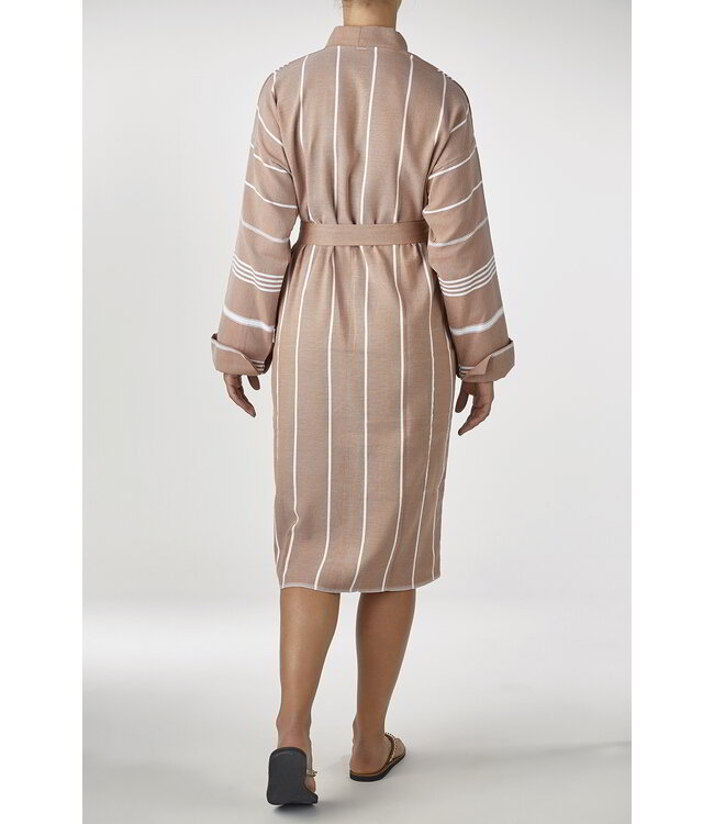 hamam badjas bruin maat M