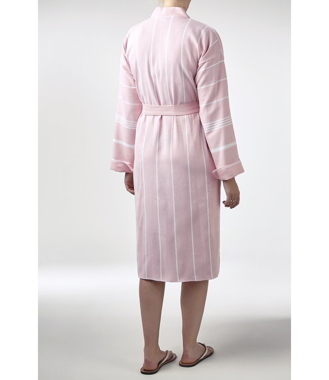 hamam badjas poederroze