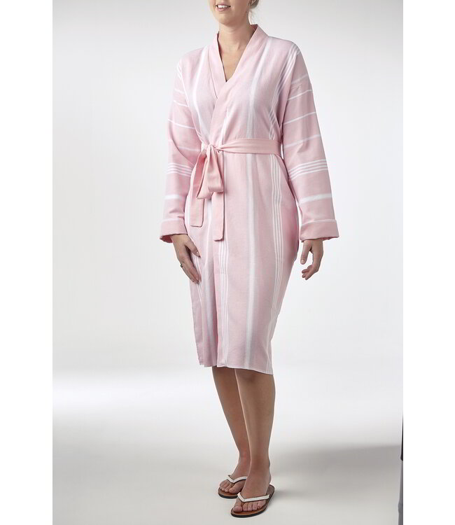 hamam badjas poederroze