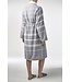 hamam badjas Leyla badstof dark grey