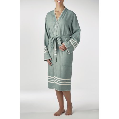 Lalay hamam badjas Krem Sultan kimono almond green