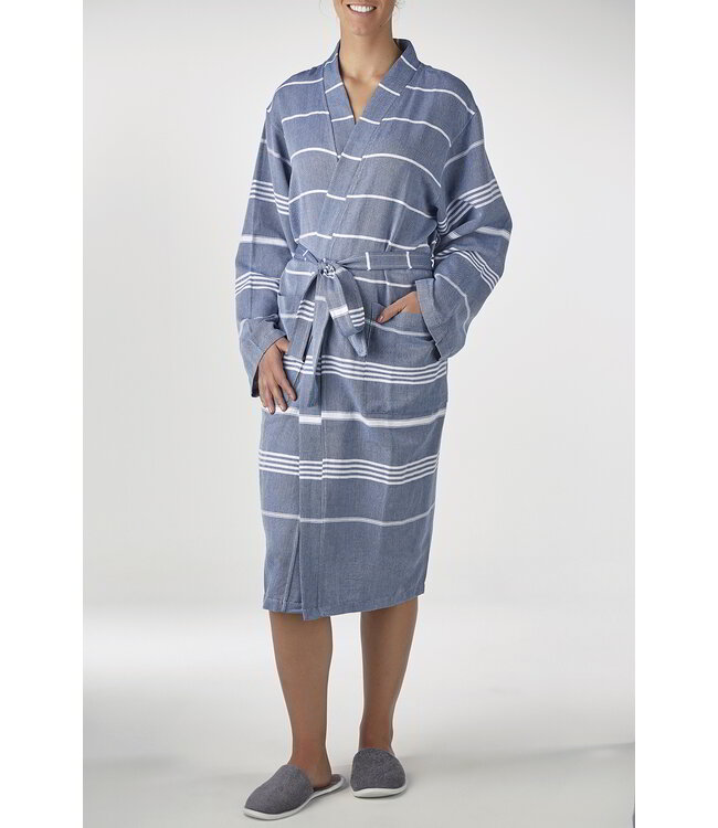 hamam badjas Leyla navy