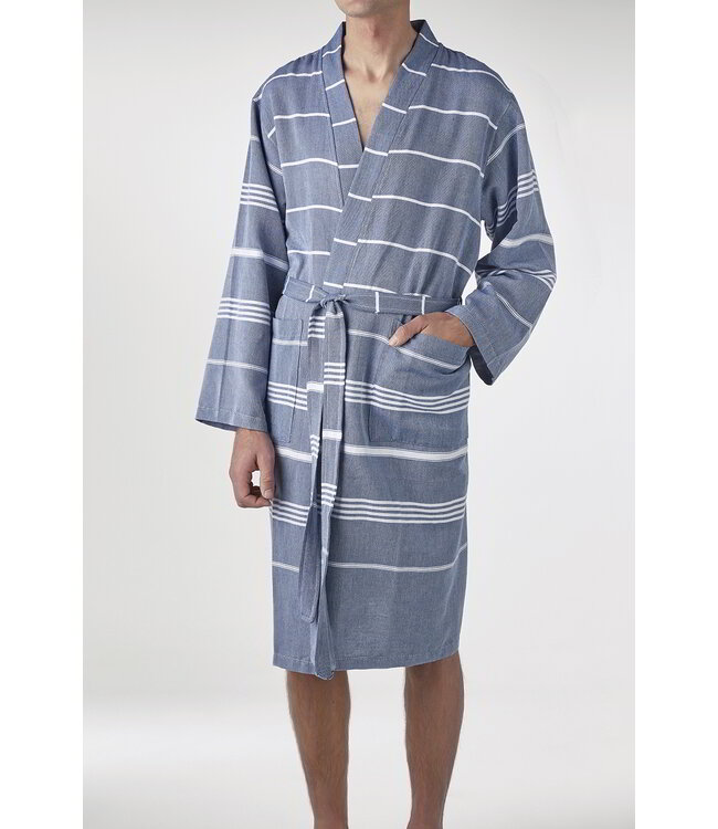 hamam badjas Leyla navy