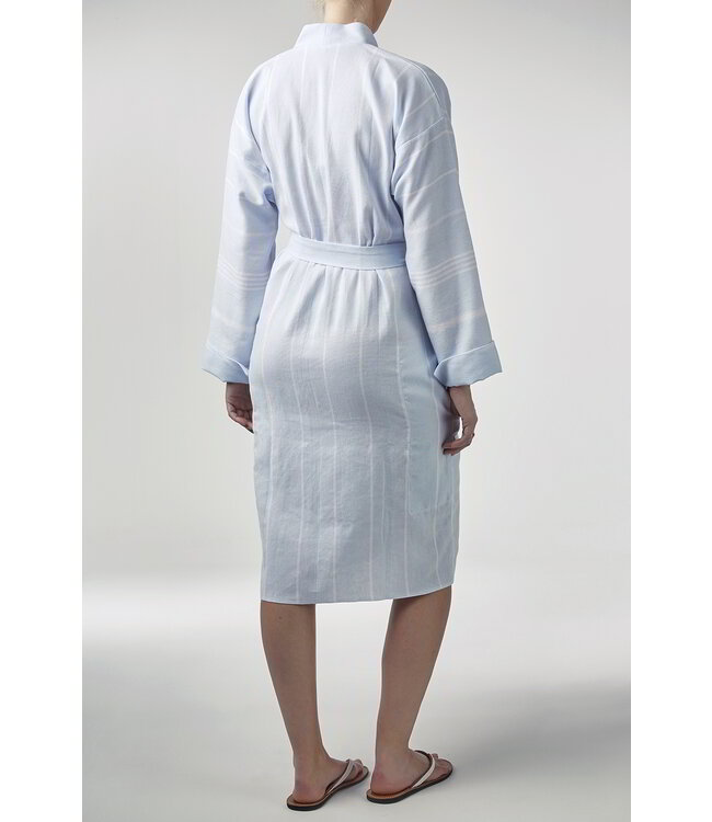 hamam badjas lichtblauw