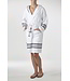 gevoerde hamam badjas Sun white black