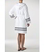 gevoerde hamam badjas Sun white black