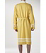 gevoerde hamam badjas Krem Sultan mustard yellow