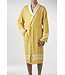 gevoerde hamam badjas Krem Sultan mustard yellow