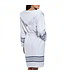 gevoerde hamam badjas Sun white navy