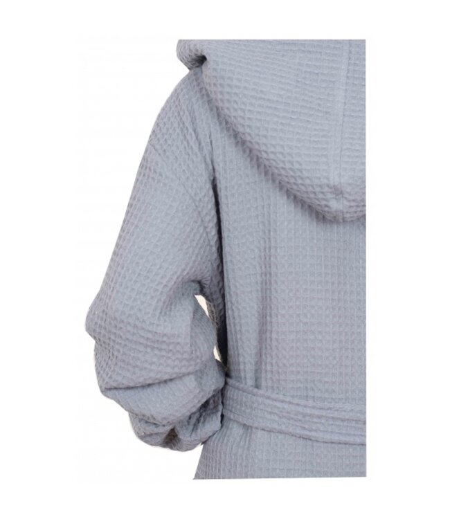 wafel sauna badjas grijs