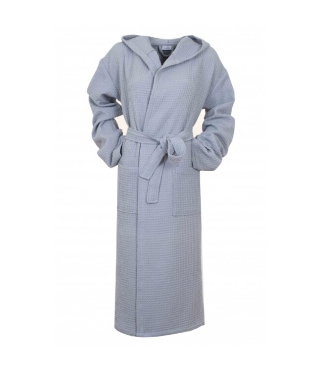 wafel sauna badjas grijs