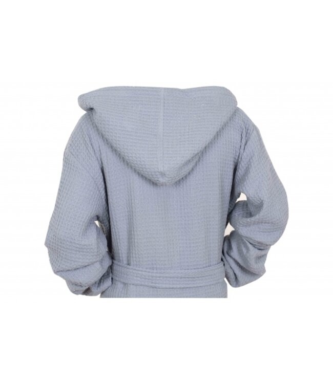 wafel sauna badjas grijs